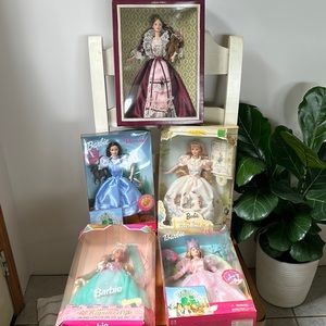Barbie dolls lot of 5